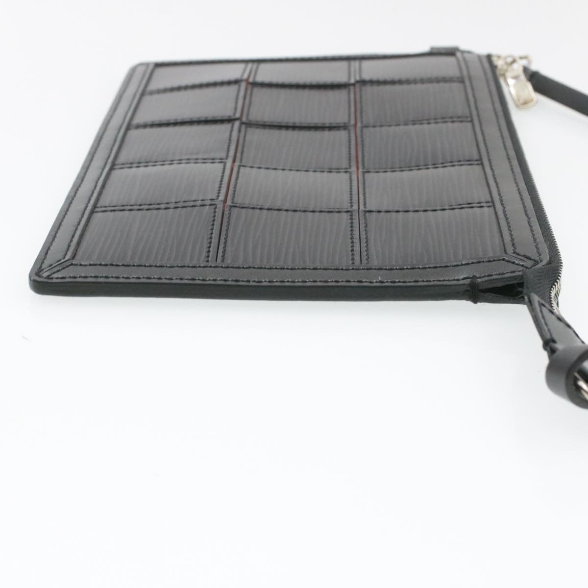 Louis Vuitton Black Steel Pochette accessoires clutch bag