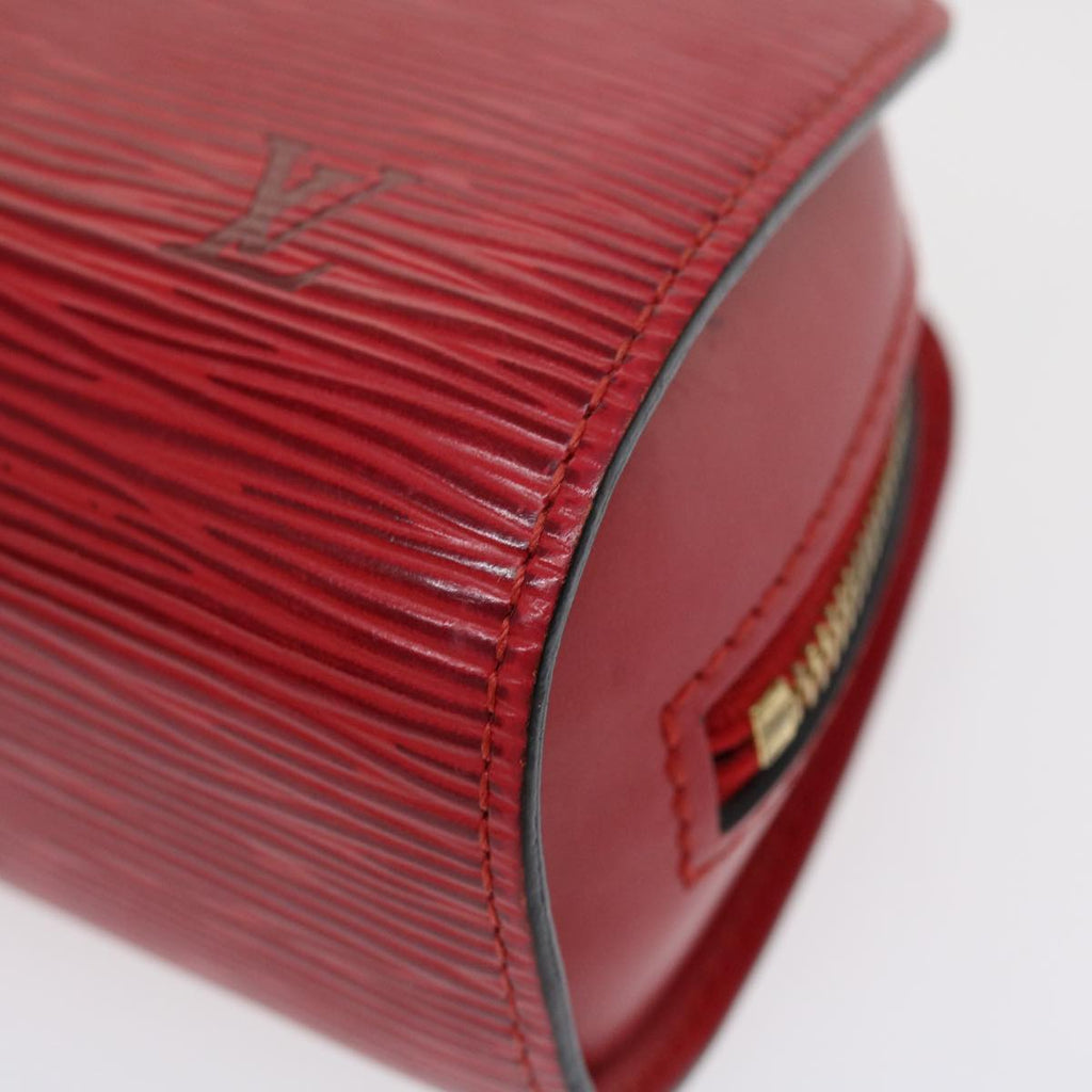 Louis Vuitton Red Leather Dauphine clutch bag