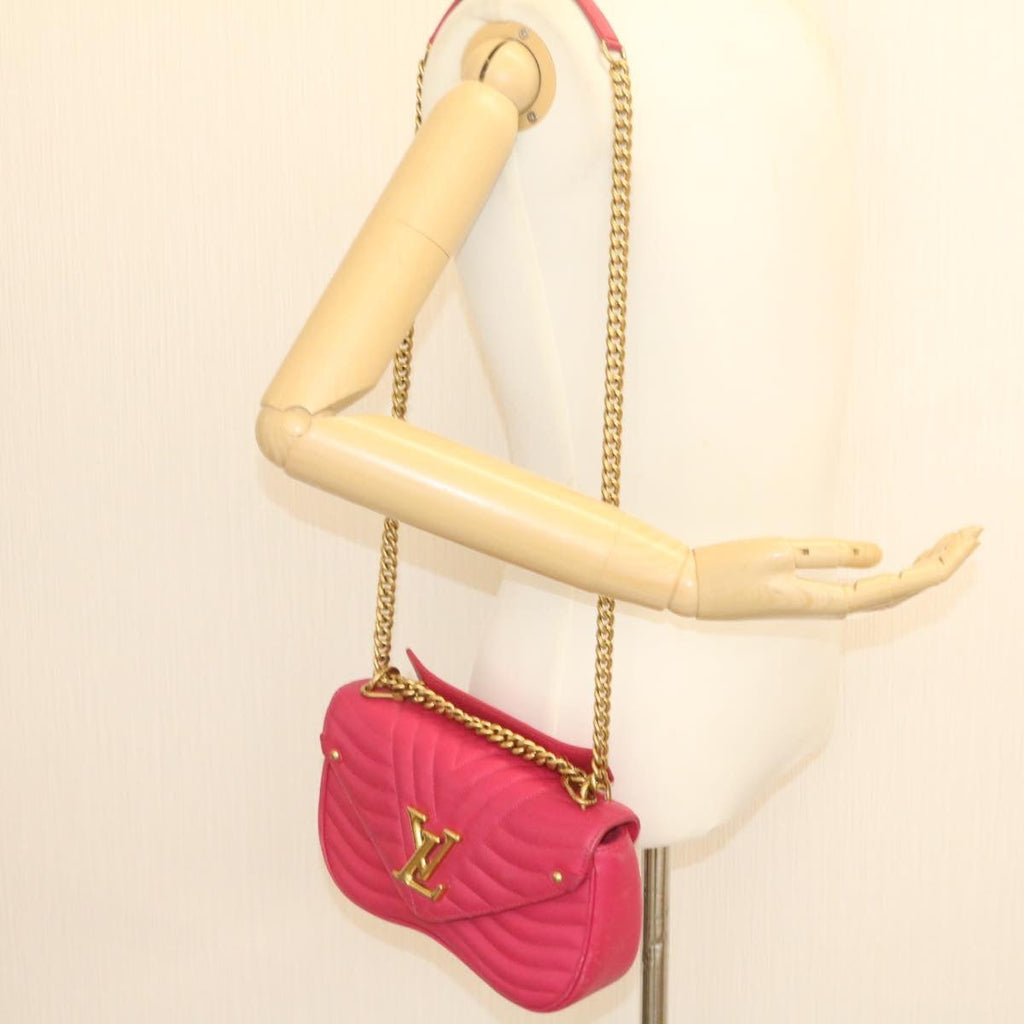 Louis Vuitton Pink Leather New wave shoulder bag