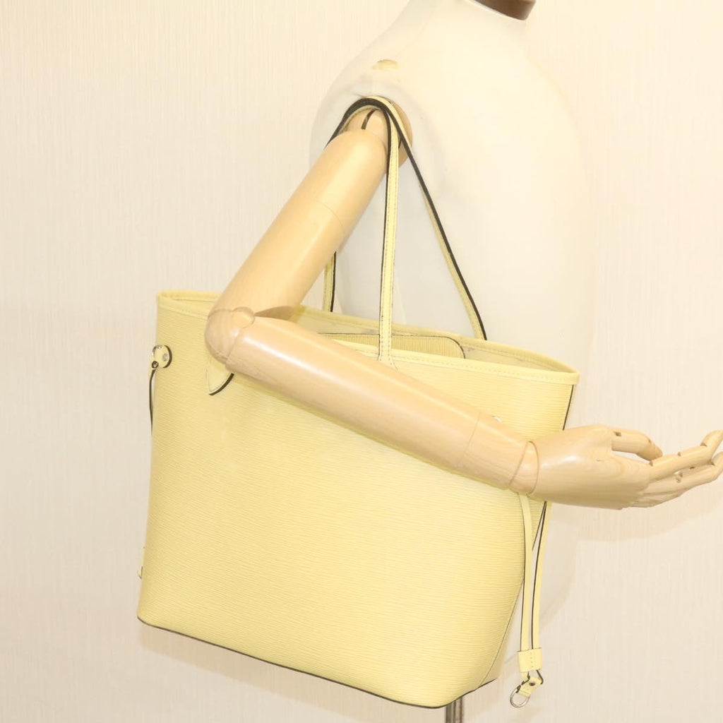 Louis Vuitton Yellow Leather Neverfull MM tote bag
