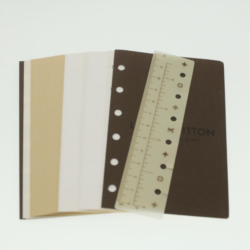 Louis Vuitton White Canvas Couverture agenda de bureau wallet accessories
