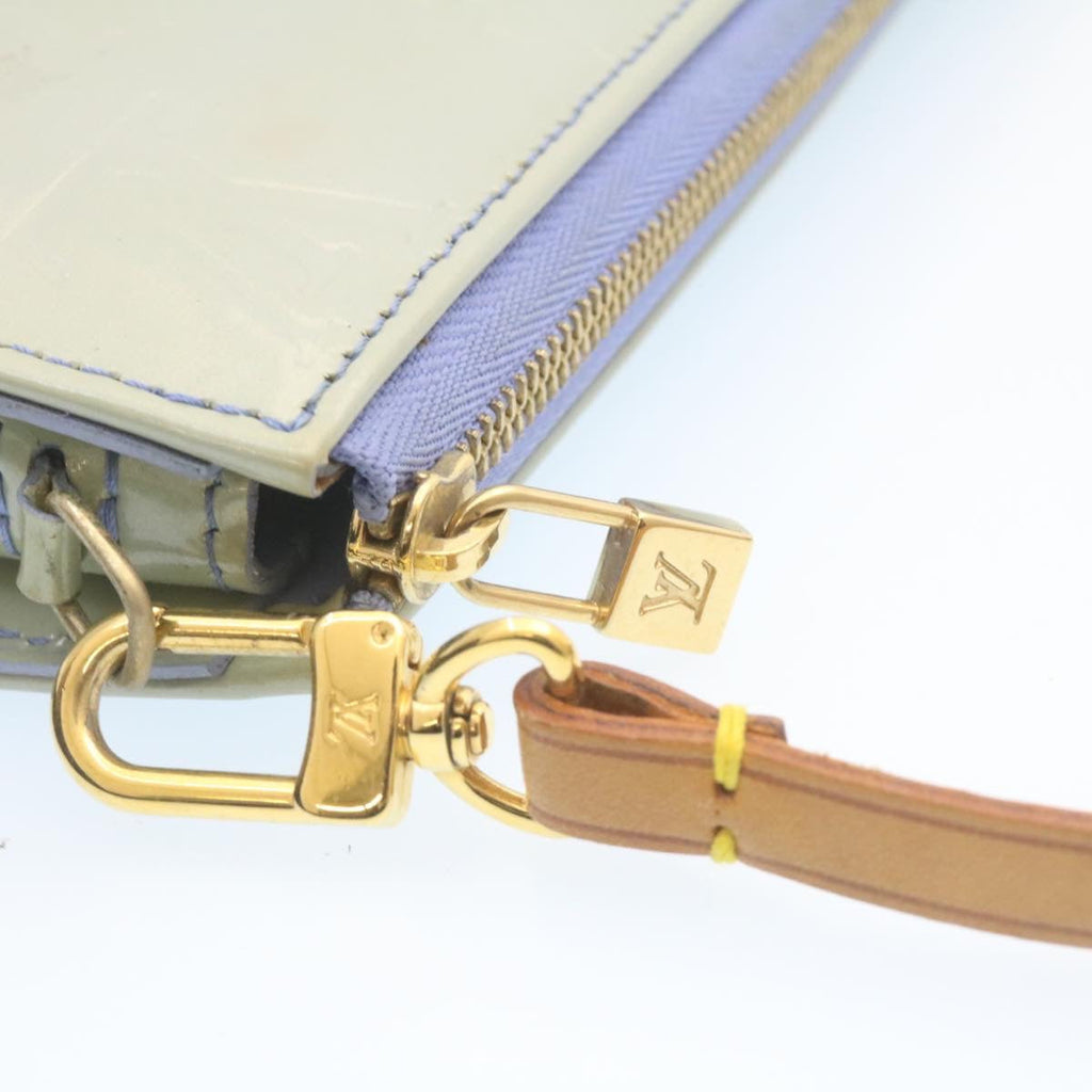 Louis Vuitton Light Blue Patent leather Lexington clutch bag