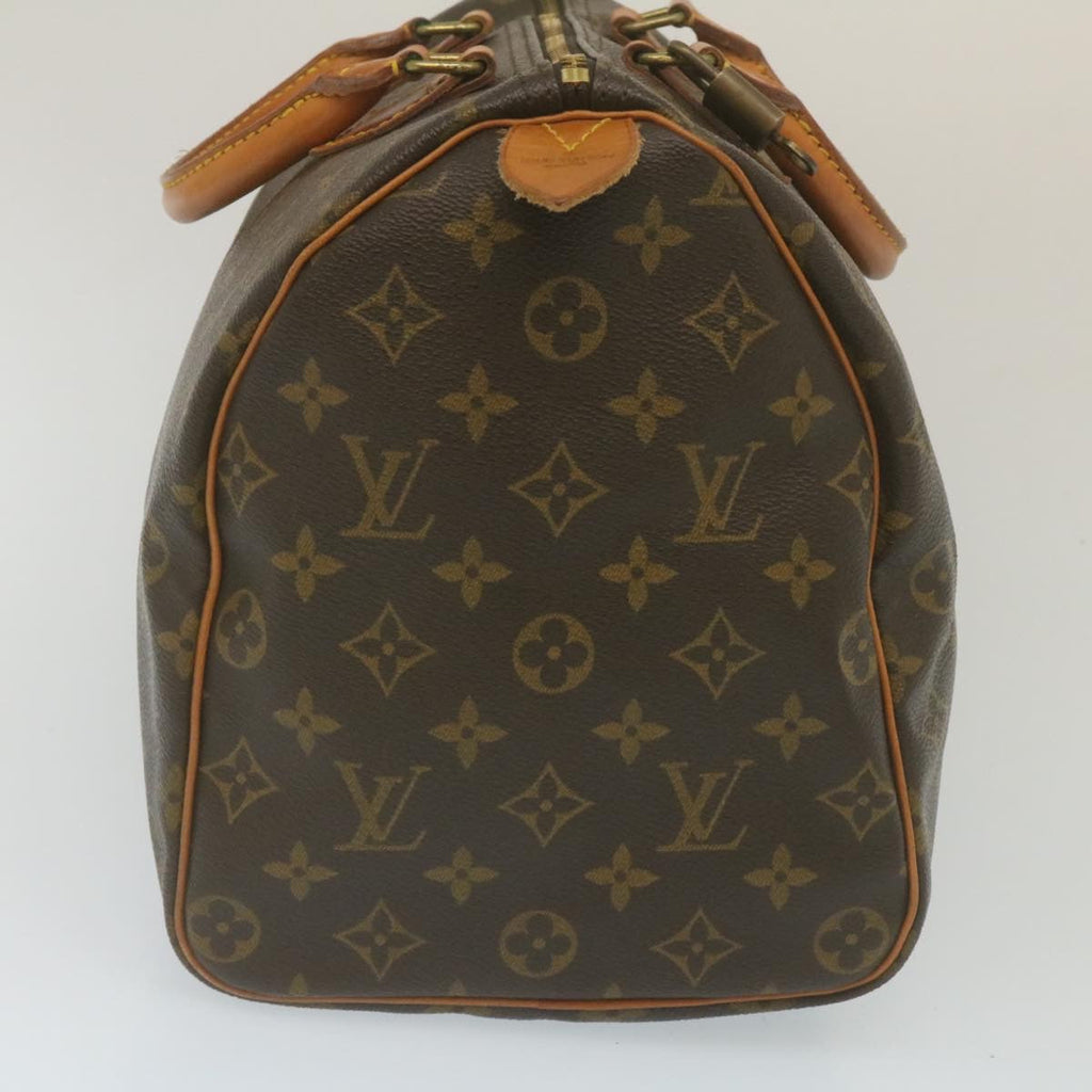 Louis Vuitton Gray Canvas Speedy 35 handbag bag
