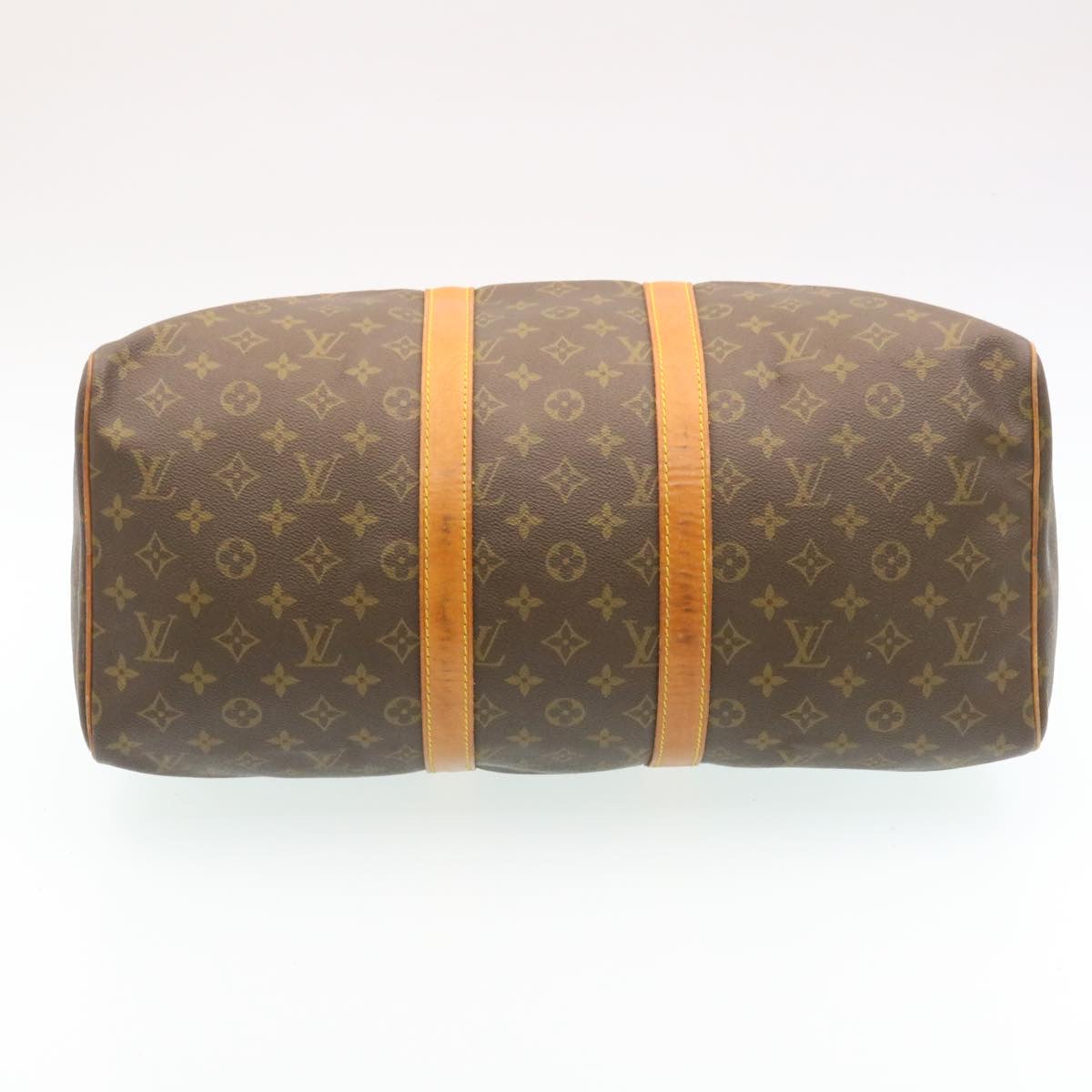 Louis Vuitton Brown Canvas Keepall 45 travel bag