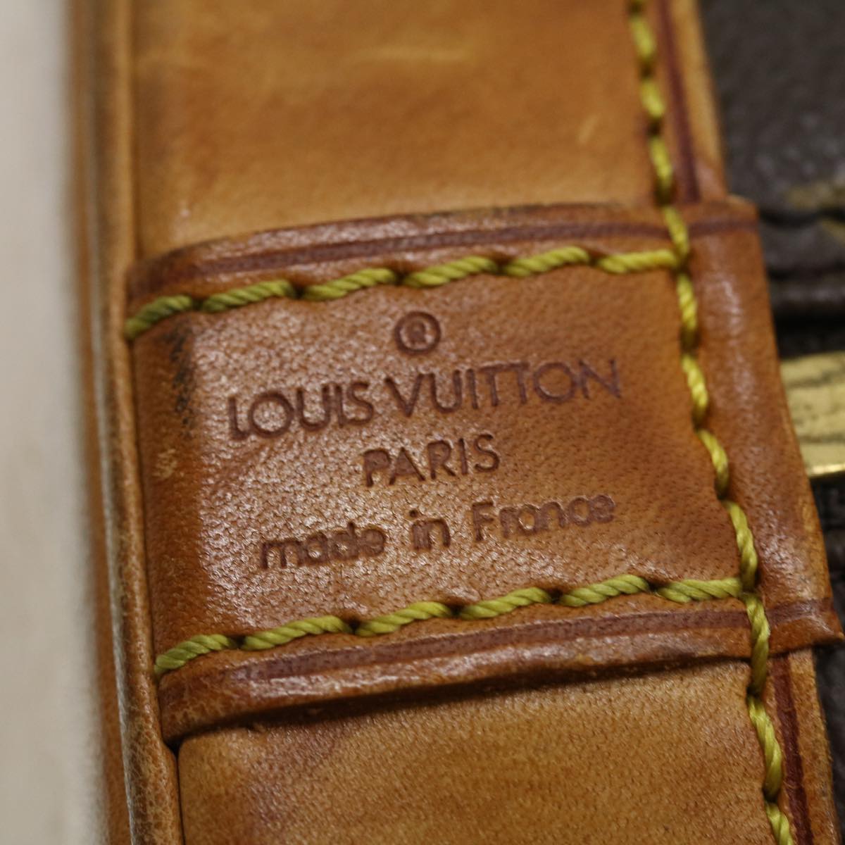 Louis Vuitton Brown Canvas Alma handbag bag