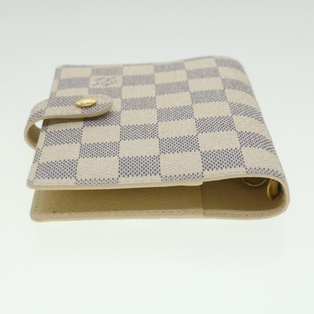 Louis Vuitton White Canvas Couverture agenda de bureau wallet accessories