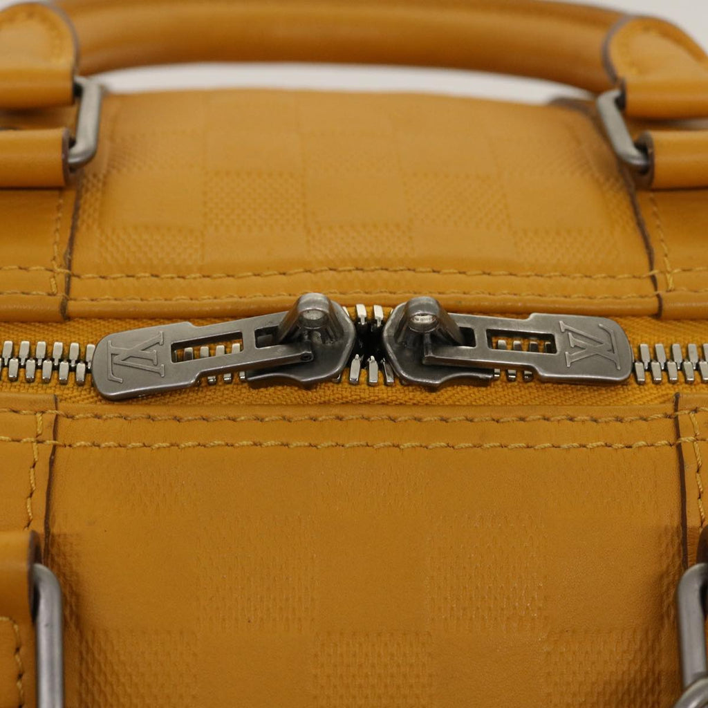Louis Vuitton Yellow Leather Keepall 45 travel bag