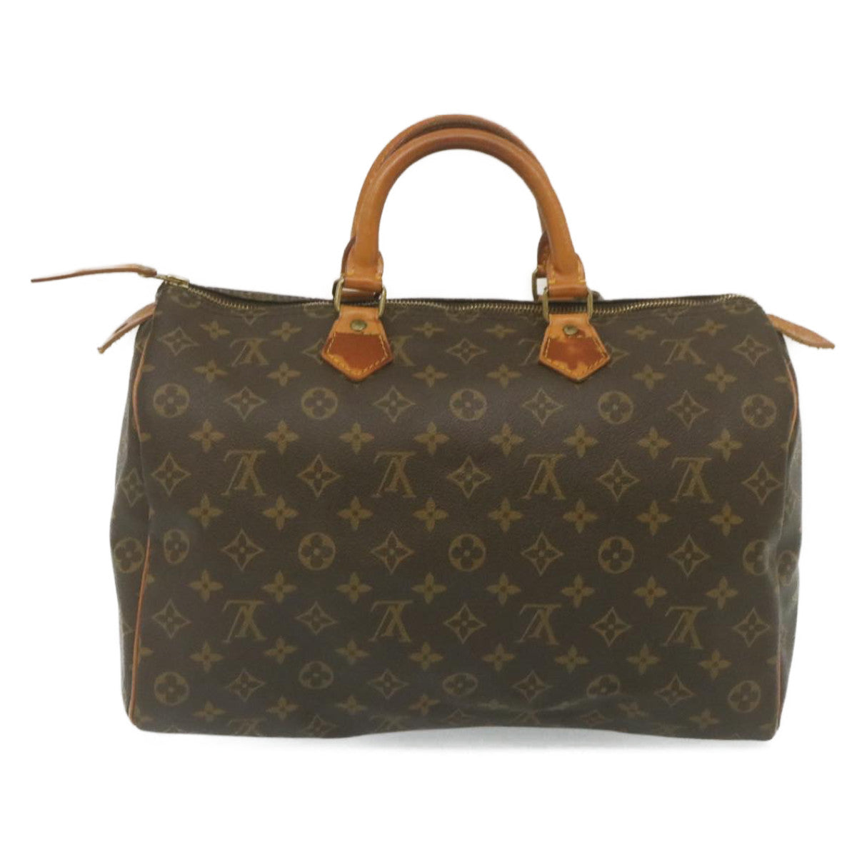 Louis Vuitton Gray Canvas Speedy 35 handbag bag