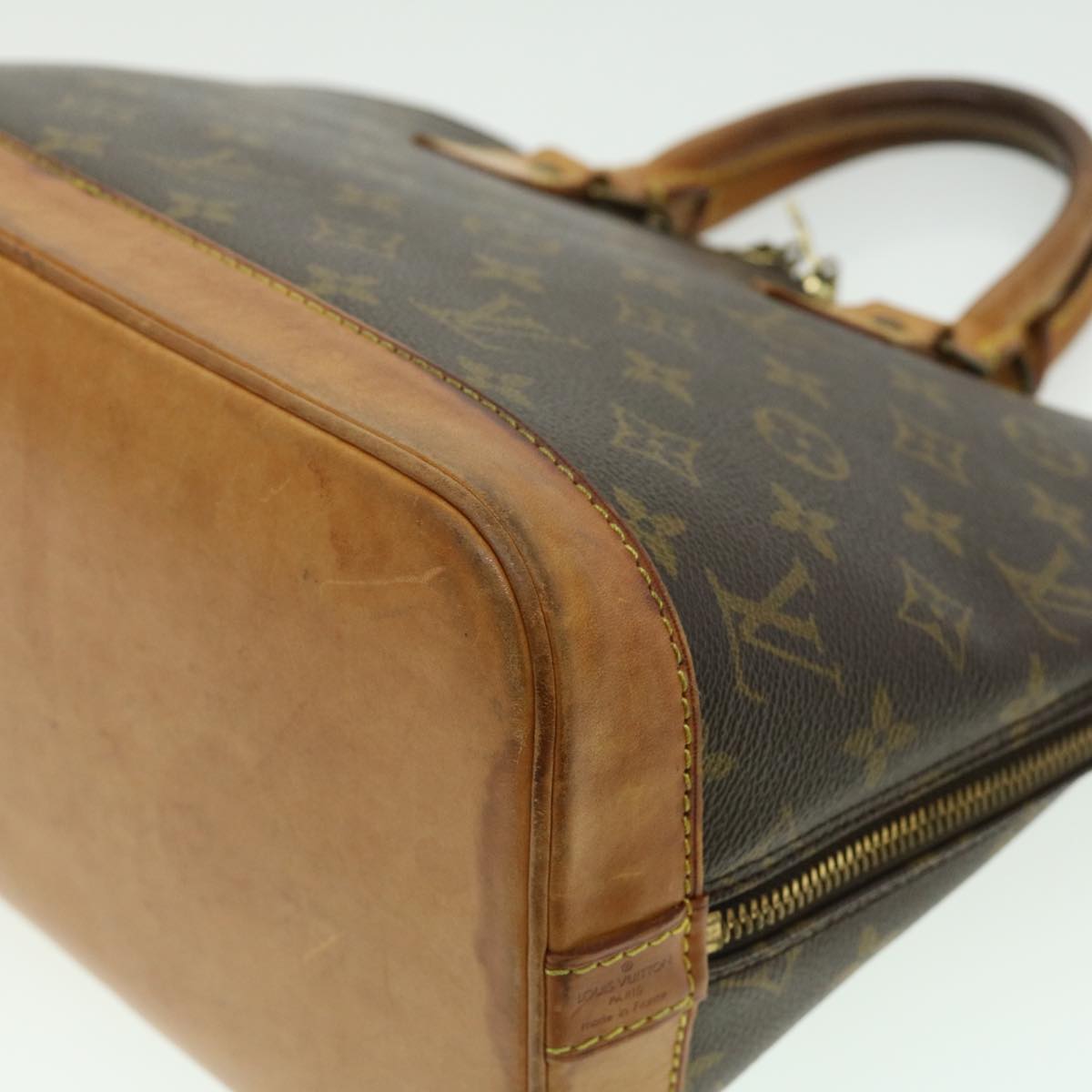 Louis Vuitton Brown Canvas Alma handbag bag