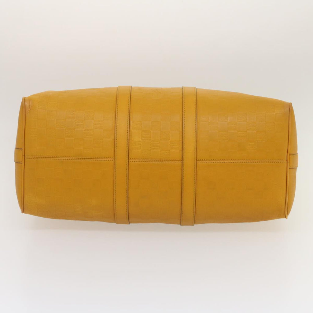 Louis Vuitton Yellow Leather Keepall 45 travel bag