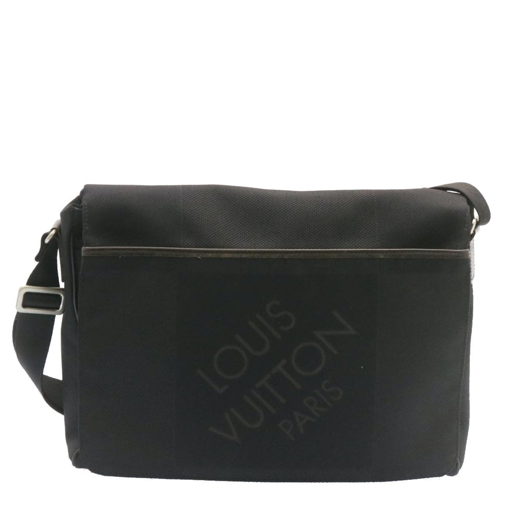 Louis Vuitton Black Canvas Petit messager shoulder bag