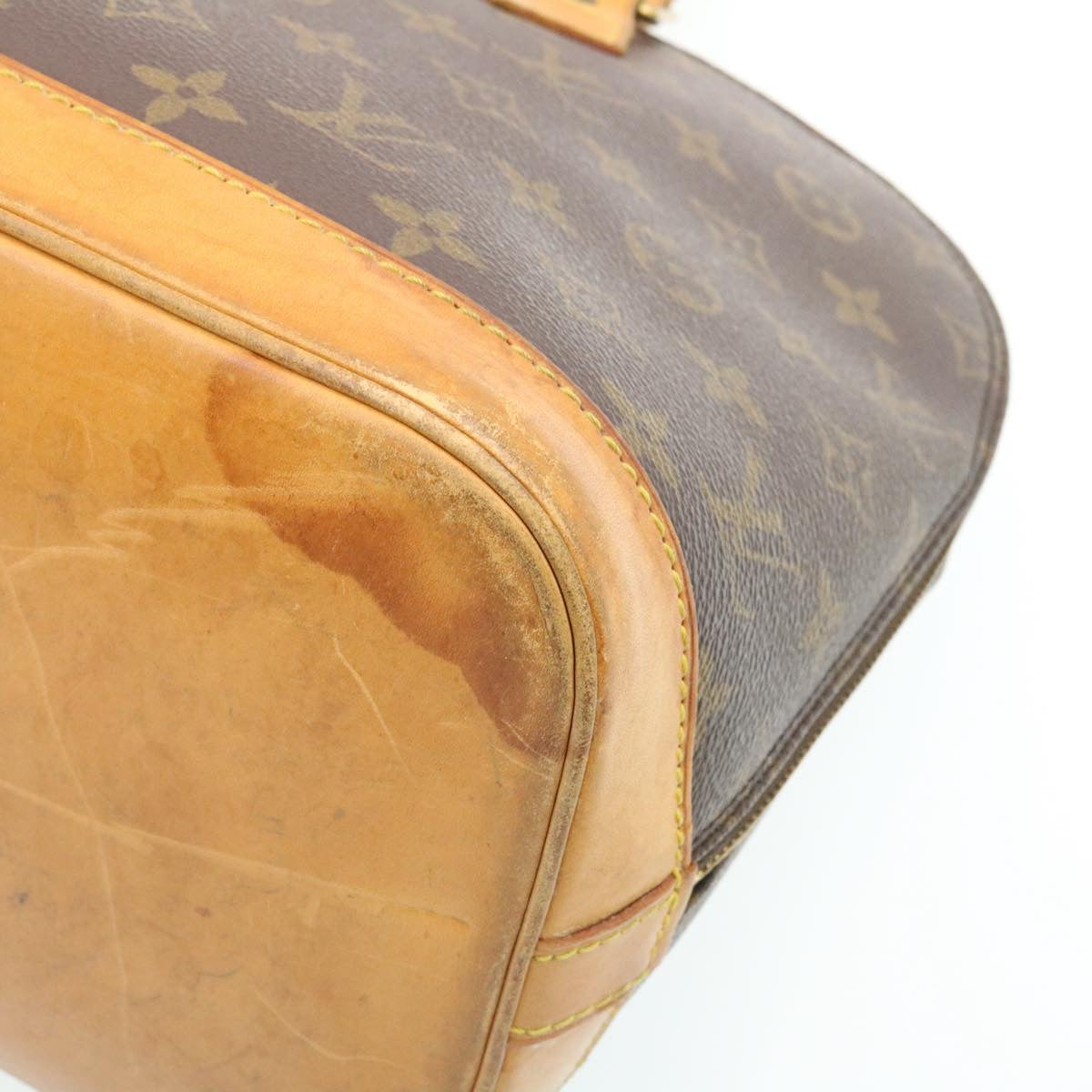 Louis Vuitton Brown Canvas Alma handbag bag