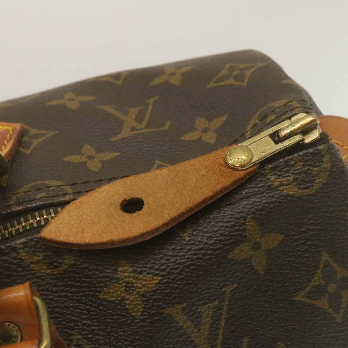 Louis Vuitton Gray Canvas Speedy 35 handbag bag