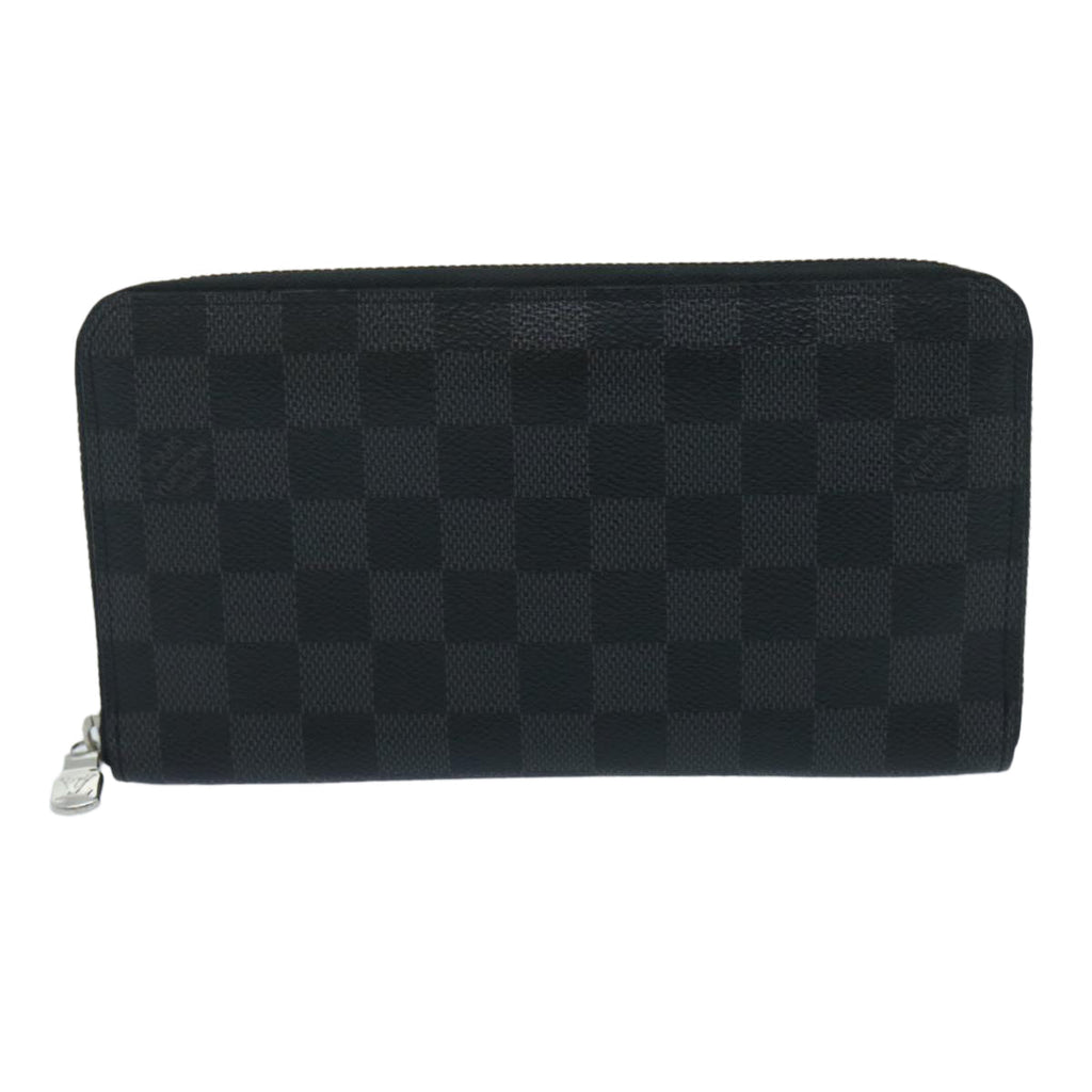 Louis Vuitton Gray Canvas Zippy organizer wallet accessories