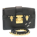 Louis Vuitton Black Leather Trunk shoulder bag
