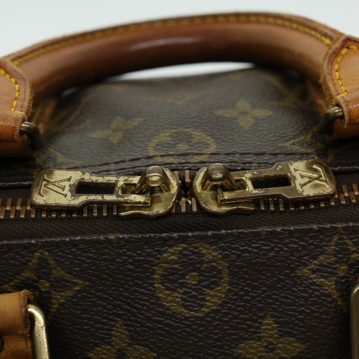 Louis Vuitton Brown Canvas Keepall 45 travel bag