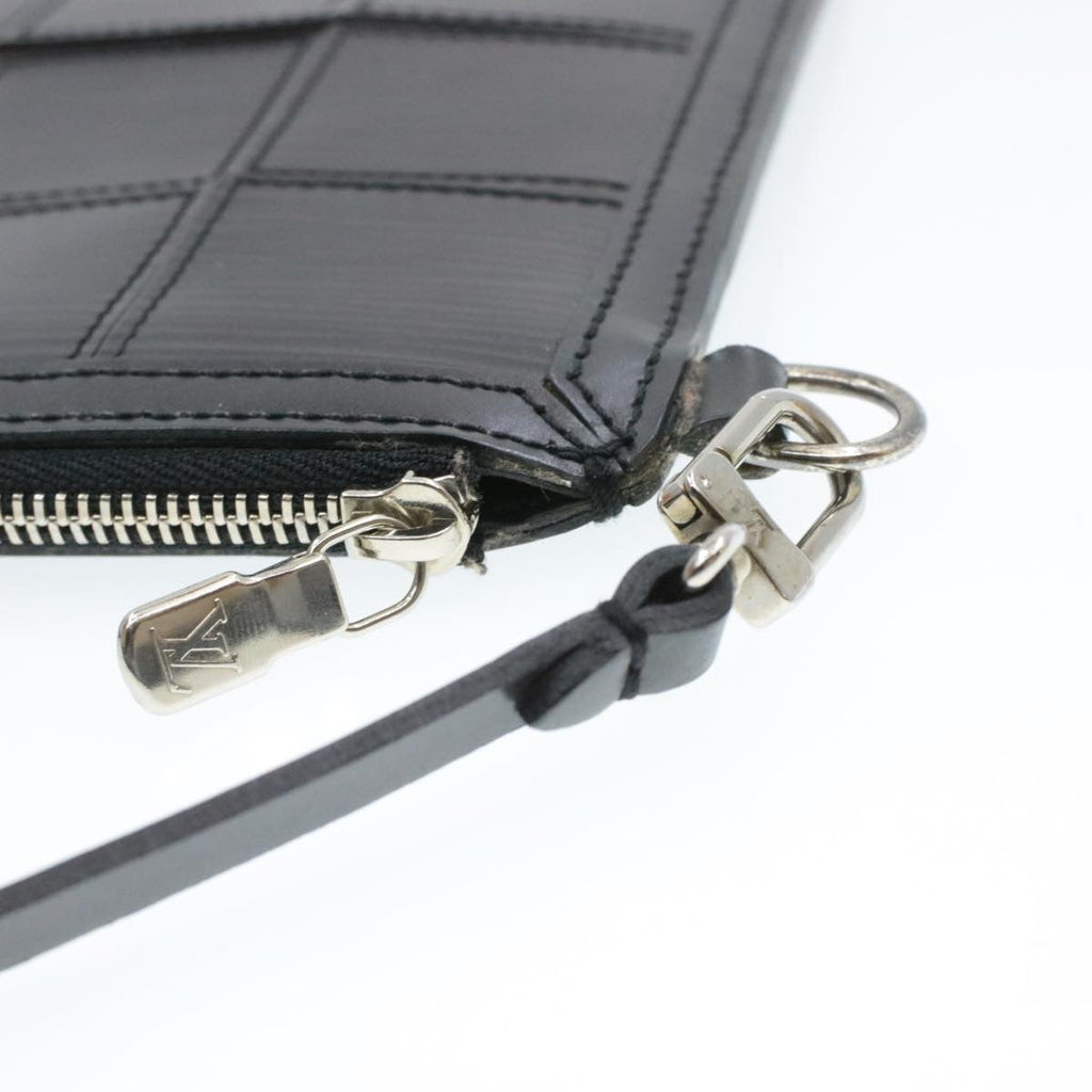 Louis Vuitton Black Steel Pochette accessoires clutch bag