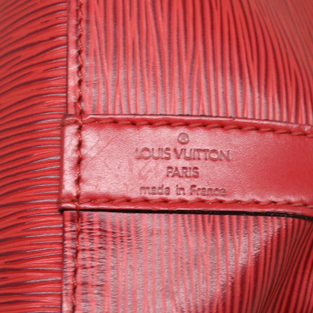 Louis Vuitton Red Leather Noe shoulder bag