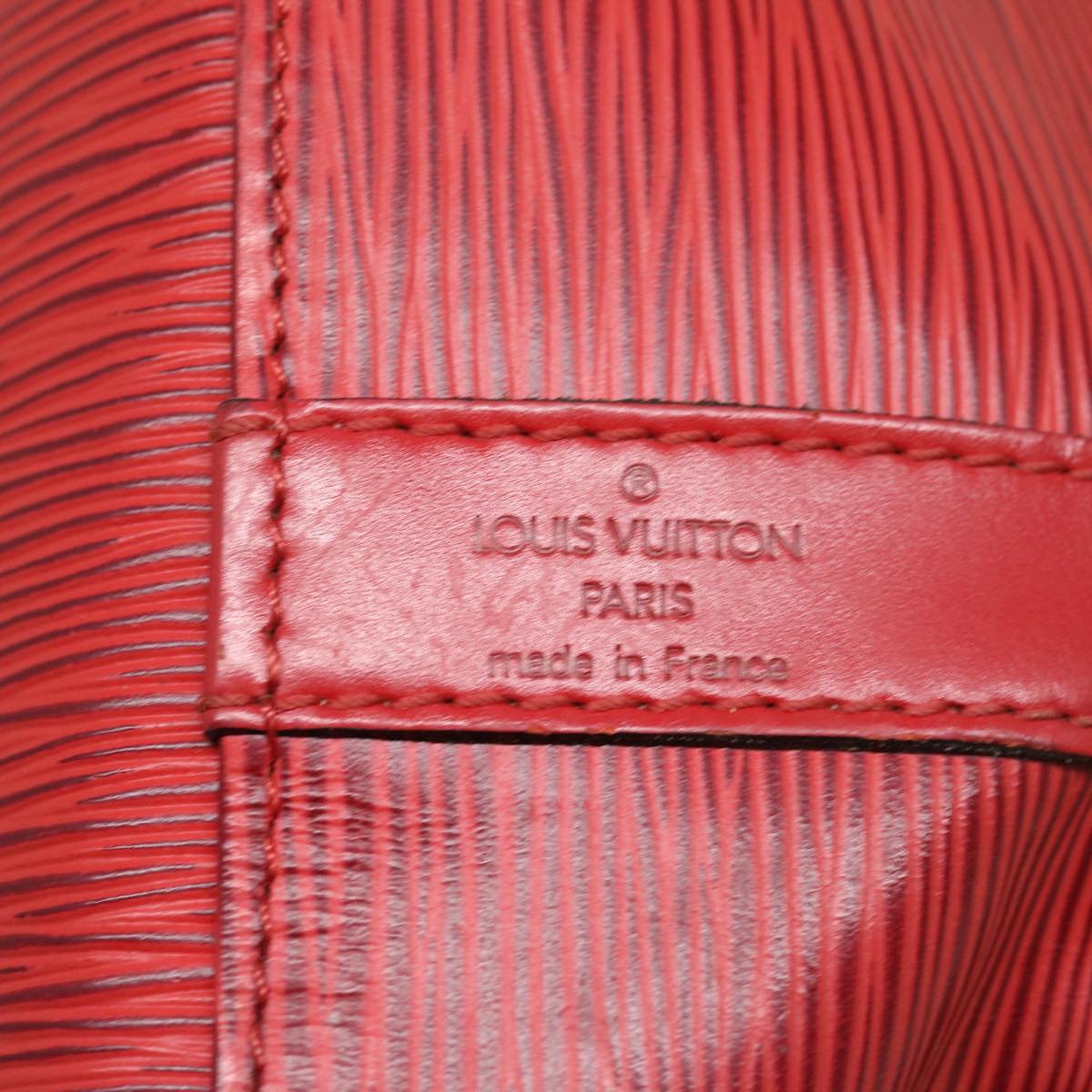 Louis Vuitton Red Leather Noe shoulder bag