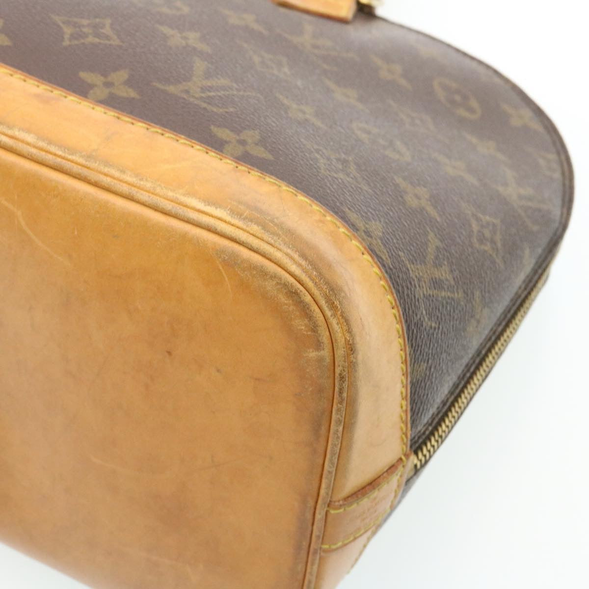 Louis Vuitton Brown Canvas Alma handbag bag