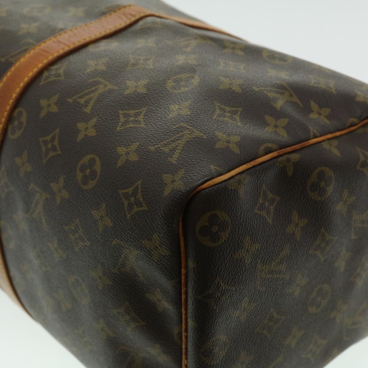 Louis Vuitton Brown Canvas Keepall 45 travel bag