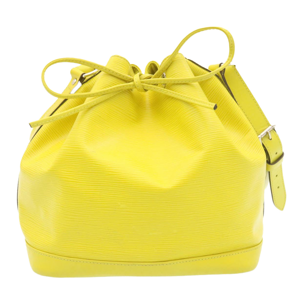 Louis Vuitton Yellow Leather Petit Noe shoulder bag