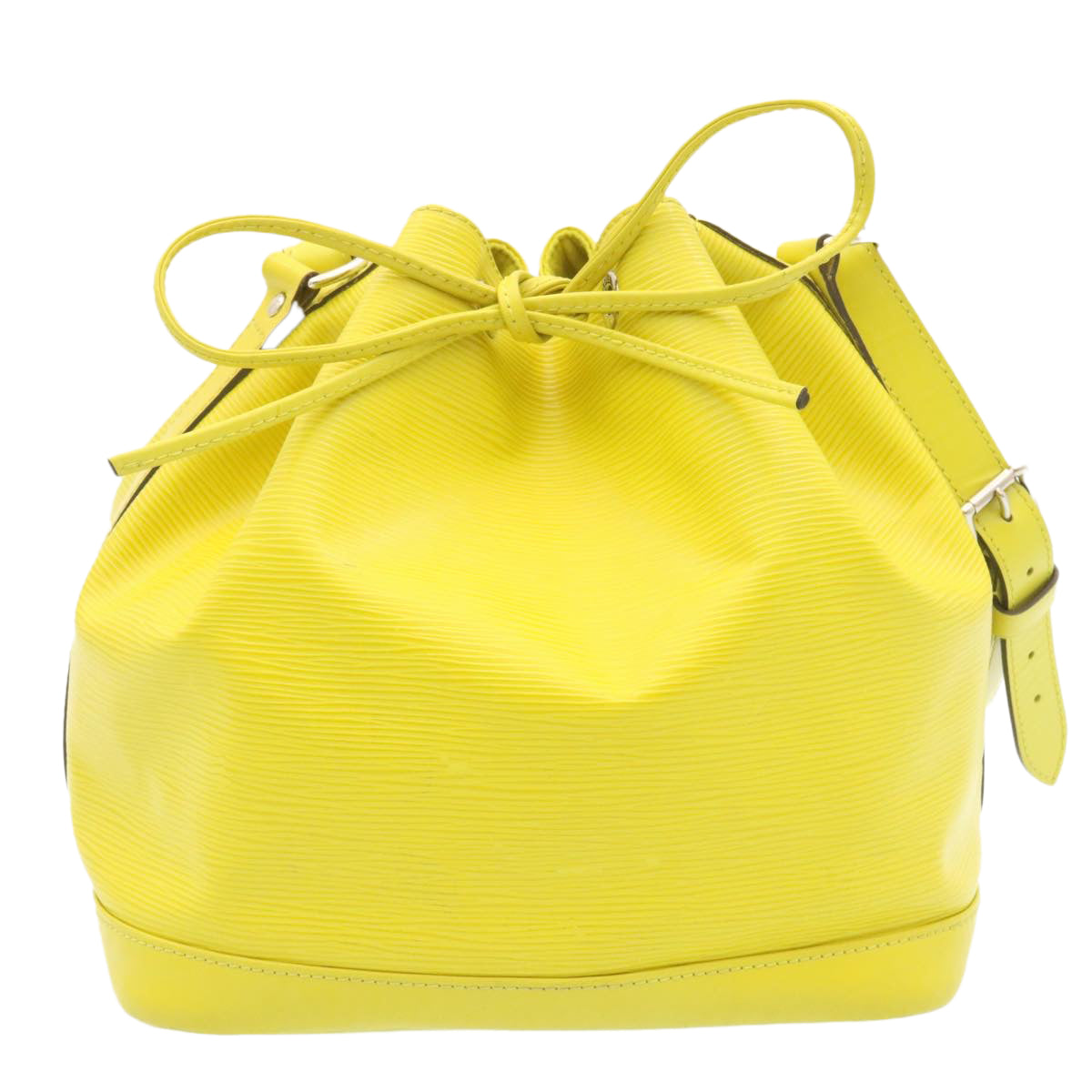 Louis Vuitton Yellow Leather Petit Noe shoulder bag