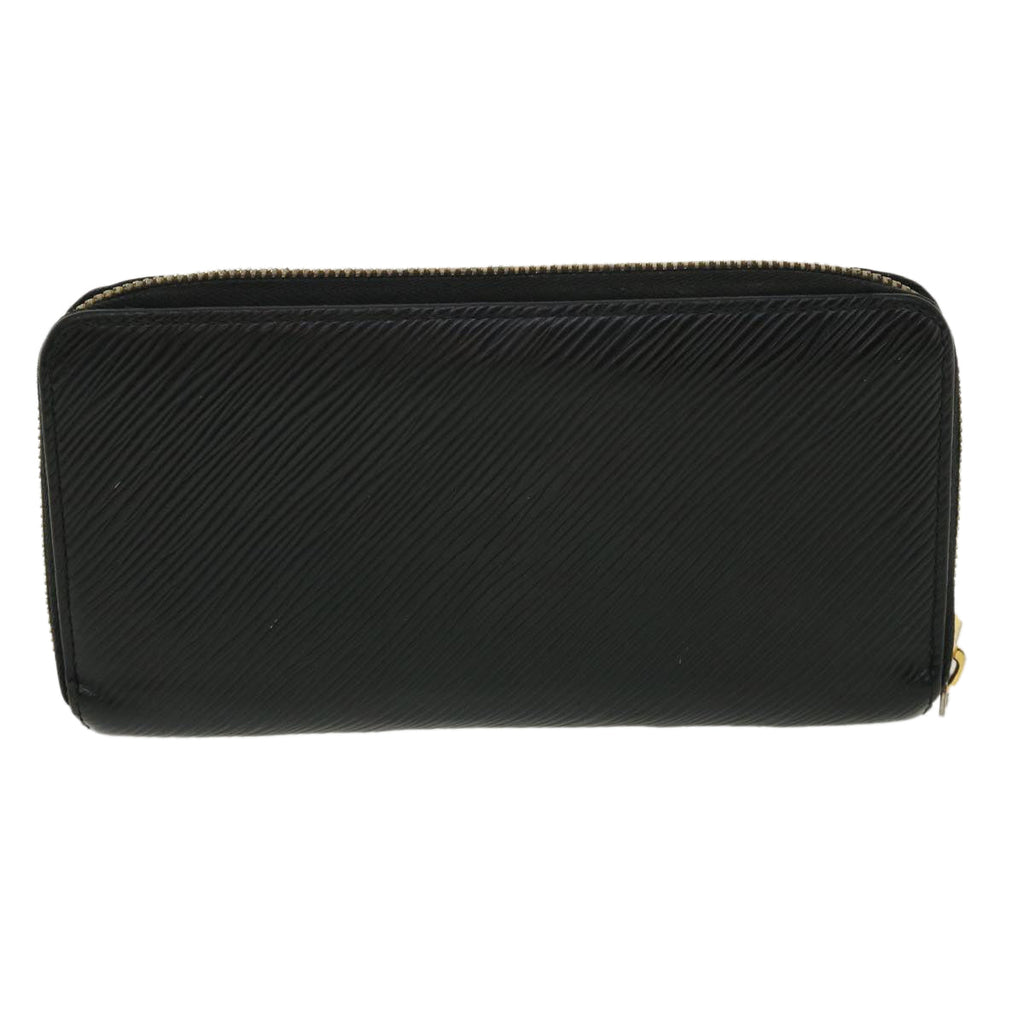 Louis Vuitton Black Leather Portefeuille zippy wallet accessories