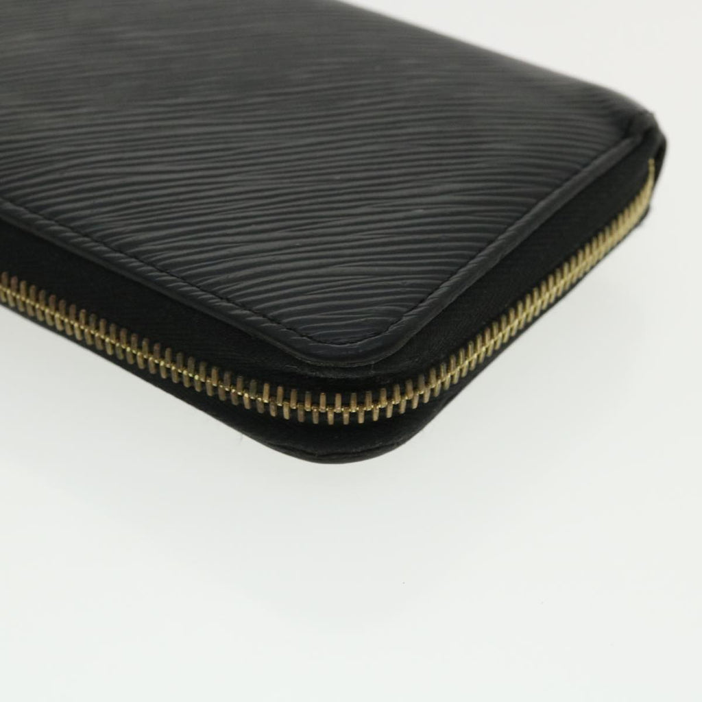 Louis Vuitton Black Leather Portefeuille zippy wallet accessories