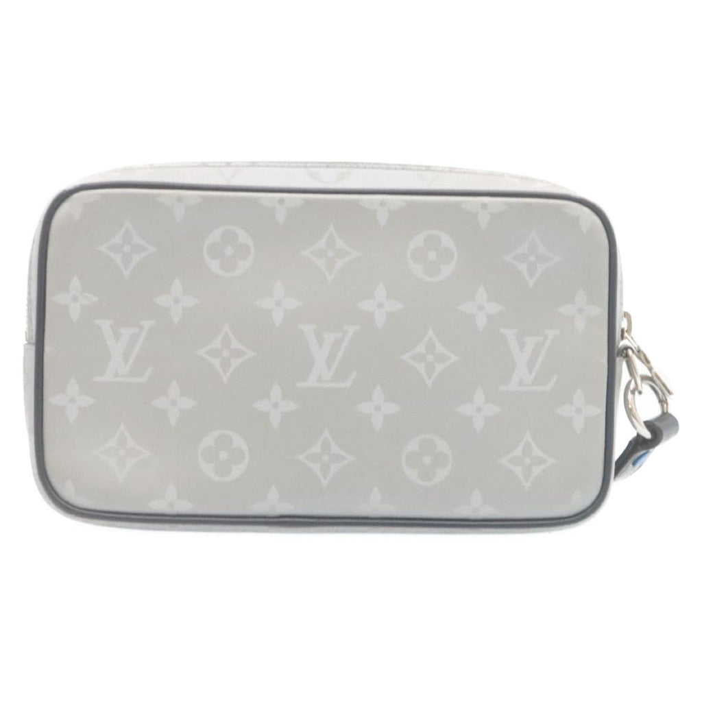 Louis Vuitton Silver Cotton Alpha clutch bag