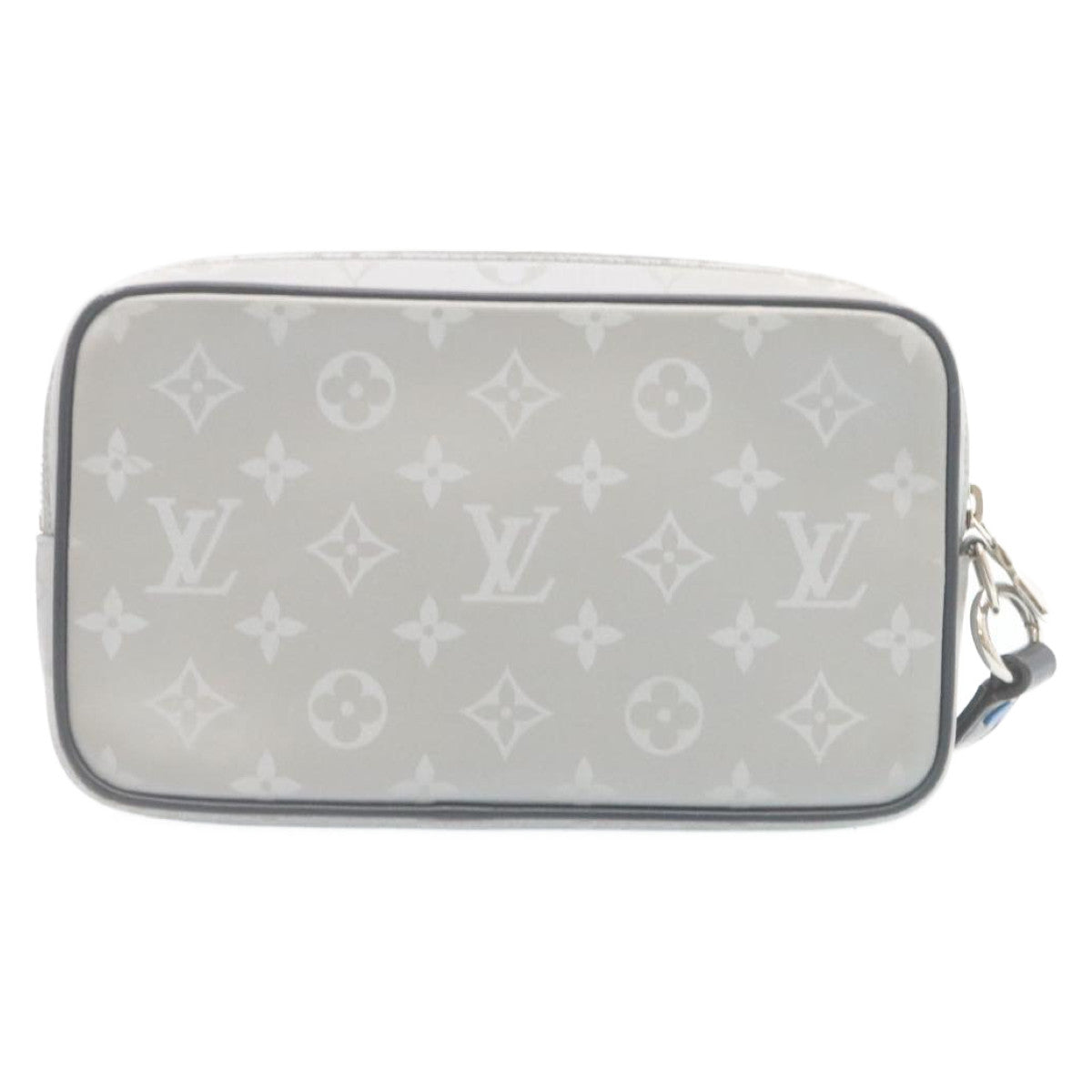 Louis Vuitton Silver Cotton Alpha clutch bag