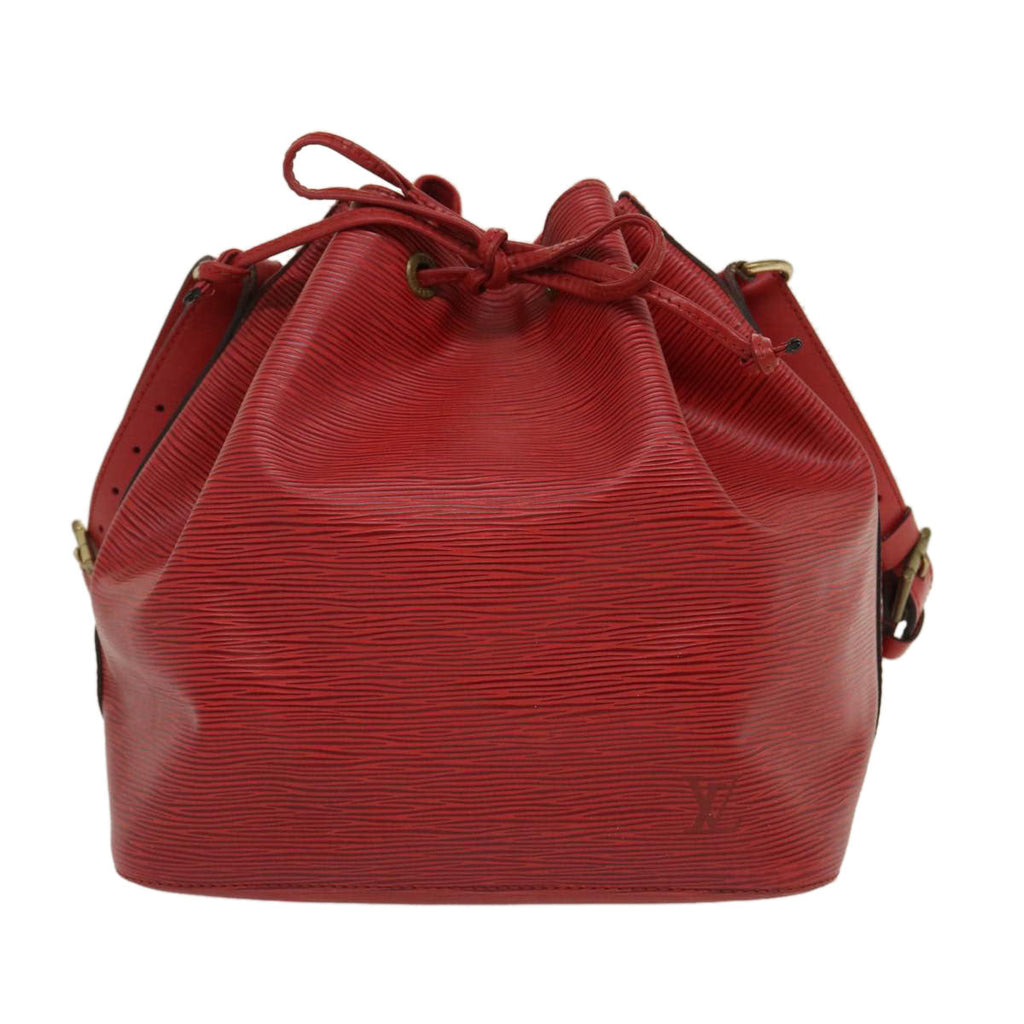 Louis Vuitton Red Leather Noe shoulder bag