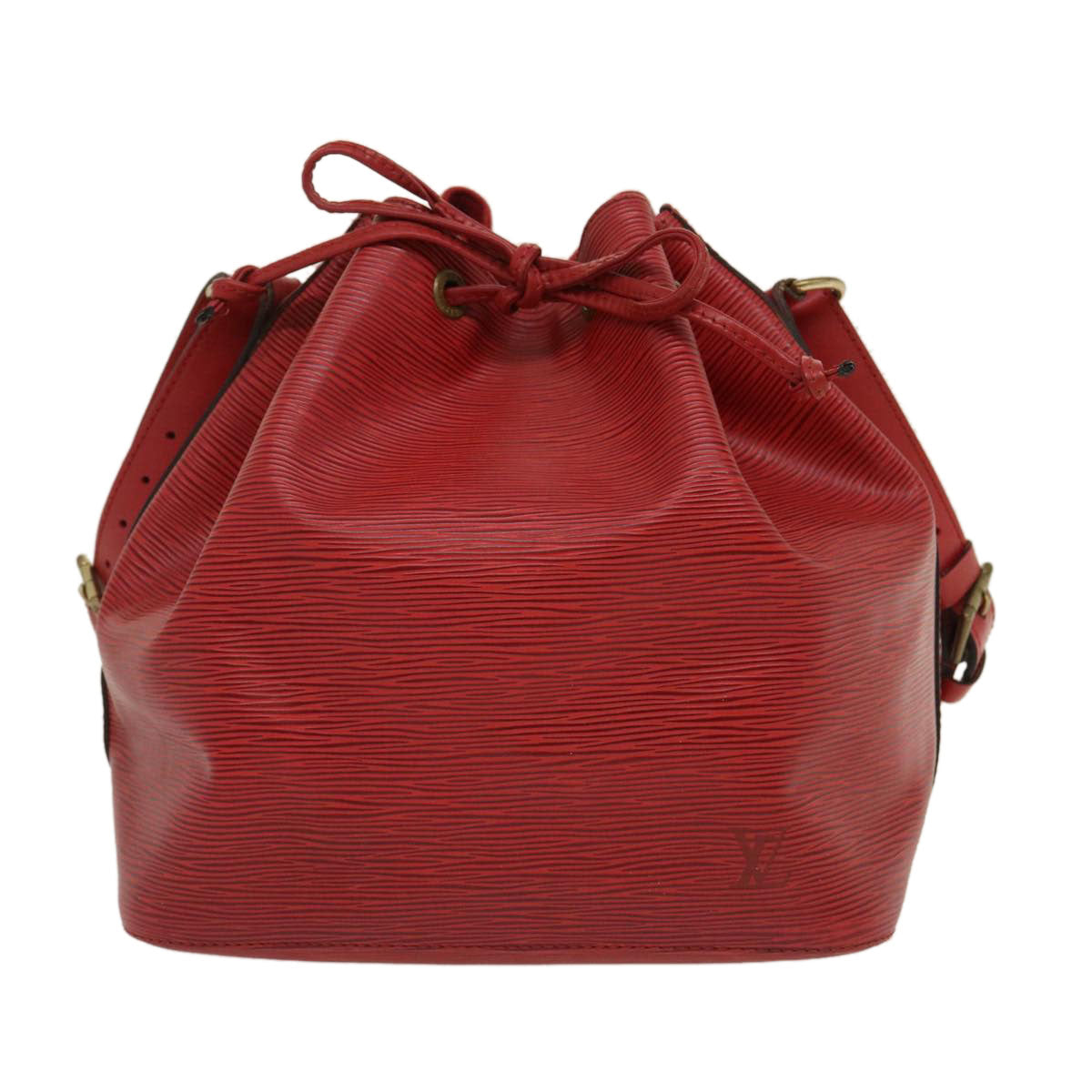 Louis Vuitton Red Leather Noe shoulder bag