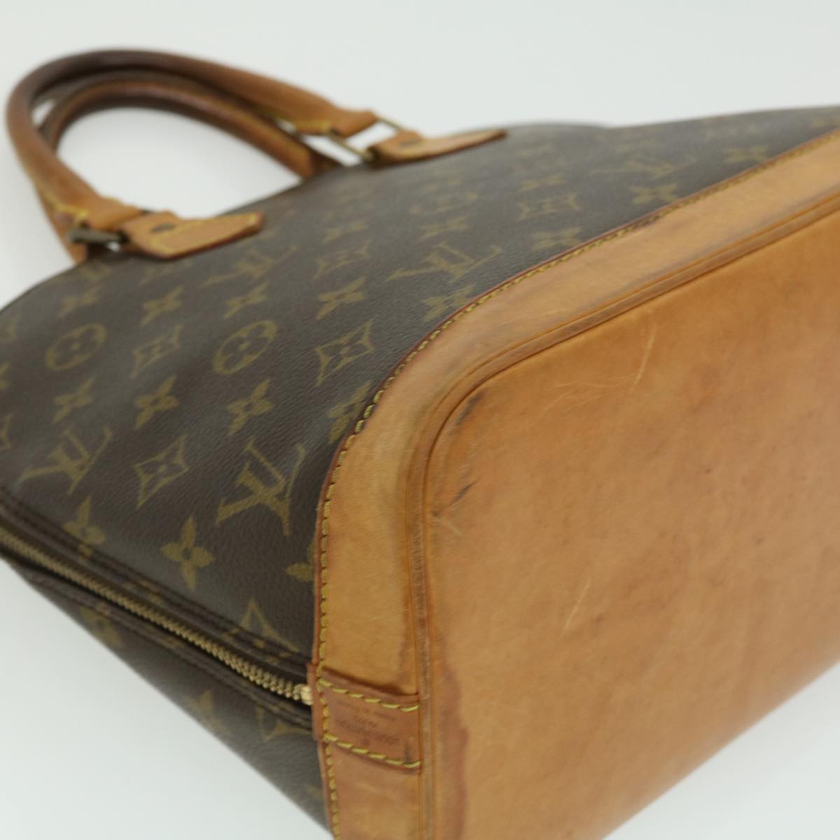 Louis Vuitton Brown Canvas Alma handbag bag