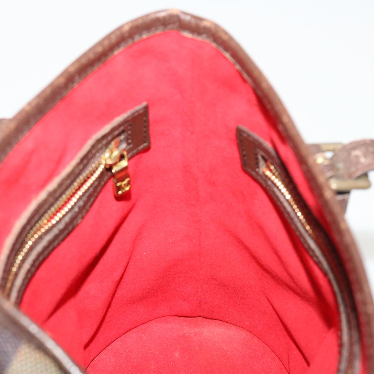 Louis Vuitton Brown Canvas Bucket shoulder bag
