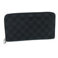 Louis Vuitton Gray Canvas Zippy organizer wallet accessories
