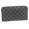 Louis Vuitton Navy Canvas Zippy Wallet Vertical wallet accessories