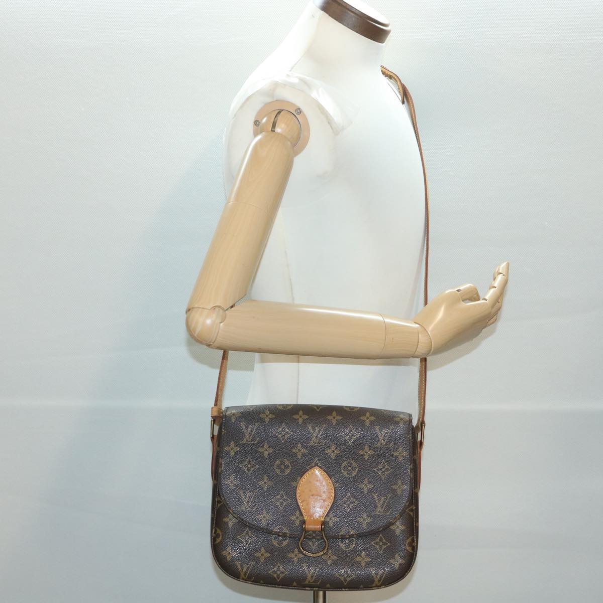 Louis Vuitton Brown Canvas Saint Cloud shoulder bag