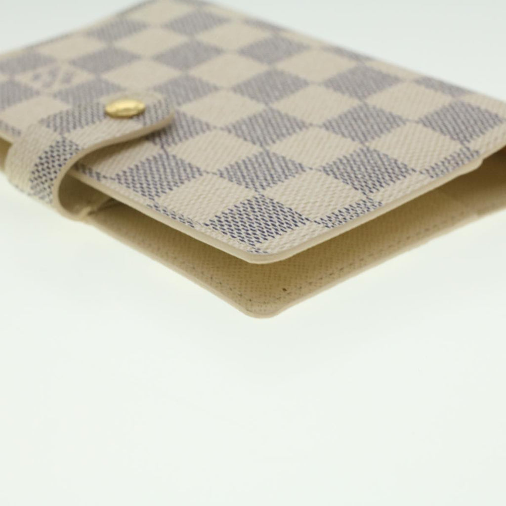 Louis Vuitton White Canvas Couverture agenda de bureau wallet accessories