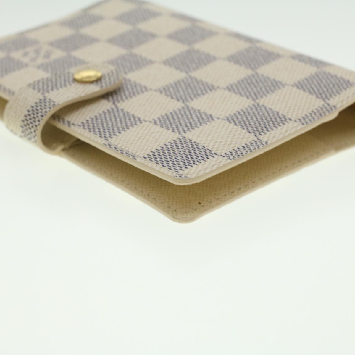 Louis Vuitton White Canvas Couverture agenda de bureau wallet accessories