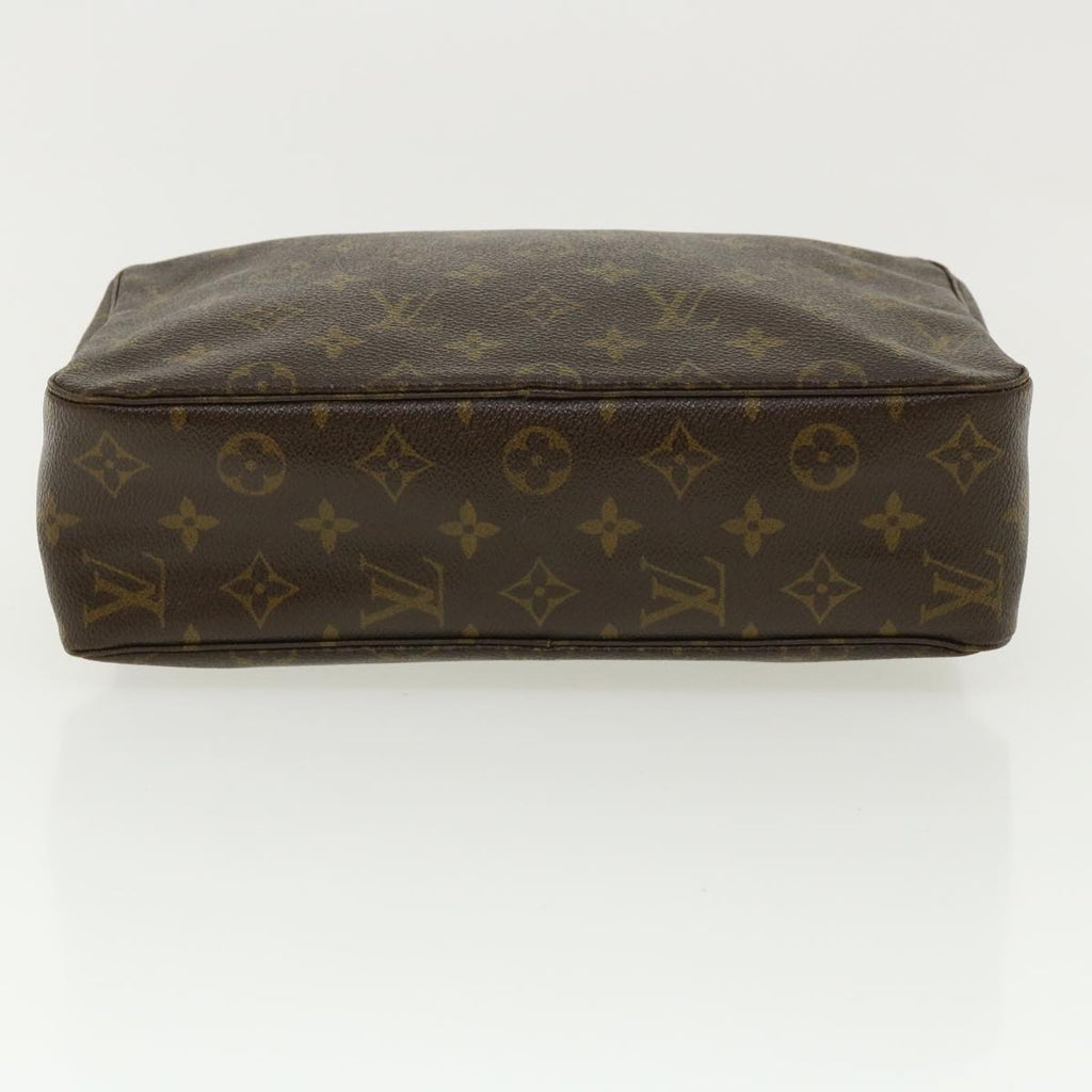Louis Vuitton Brown Canvas Trousse de Toilette clutch bag