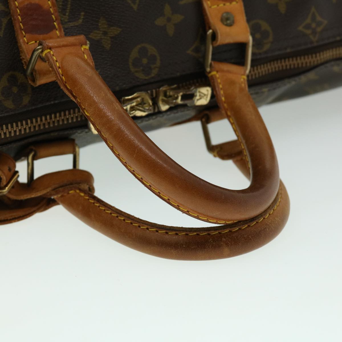 Louis Vuitton Brown Canvas Keepall 45 travel bag