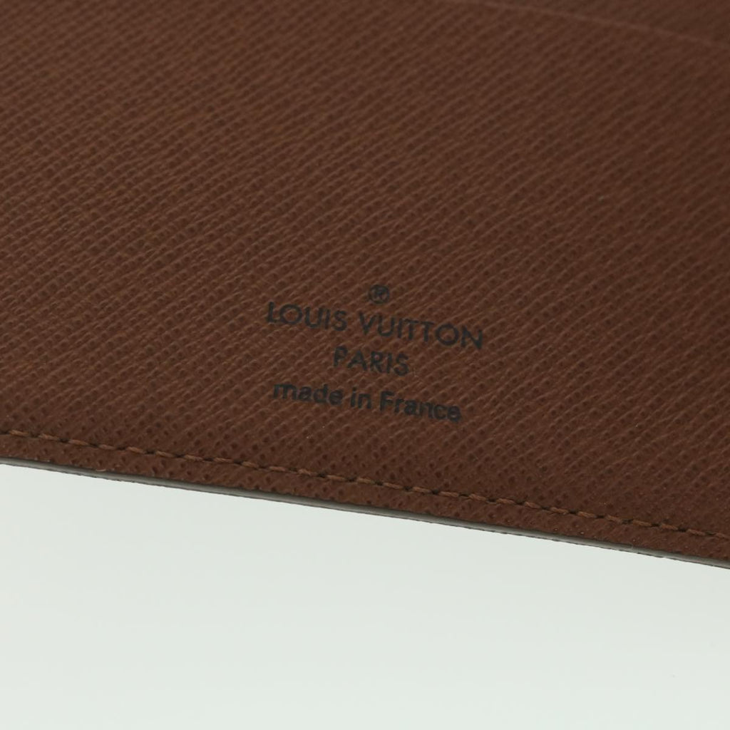 Louis Vuitton Brown Canvas Agenda MM wallet accessories