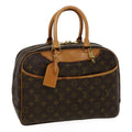 Louis Vuitton Brown Canvas Deauville handbag bag
