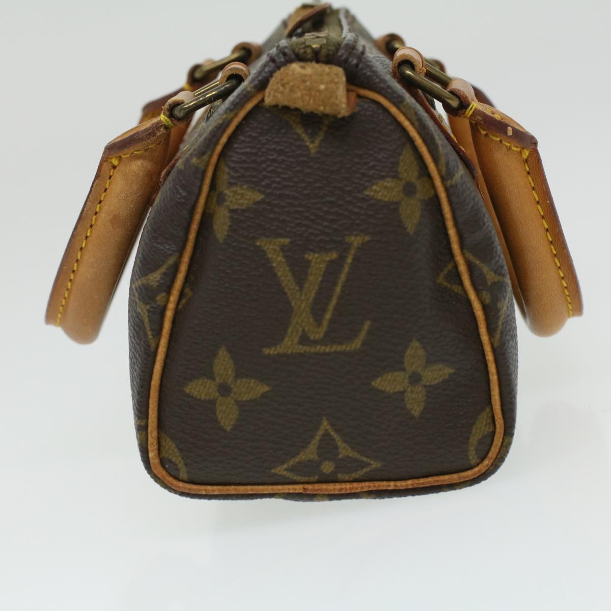 Louis Vuitton Brown Canvas Mini speedy handbag bag