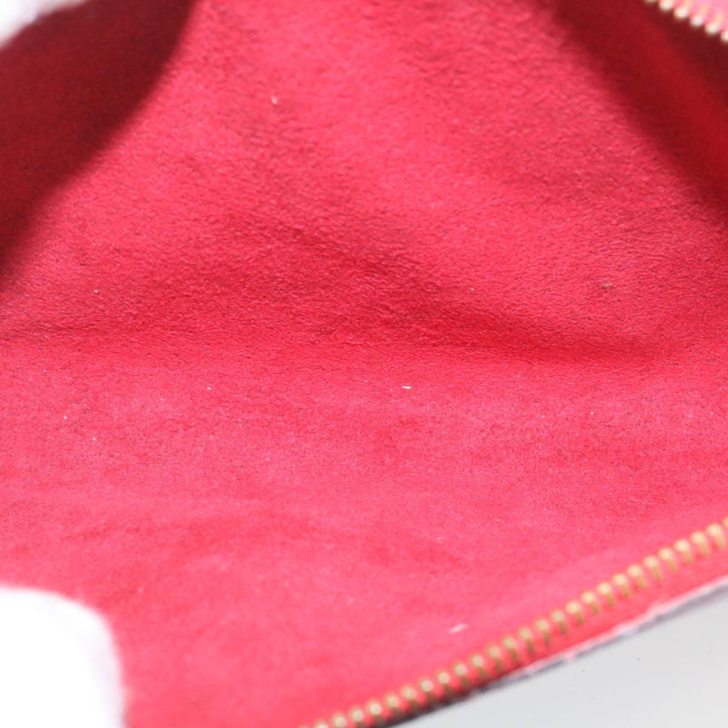 Louis Vuitton Red Leather Pochette accessoires handbag bag