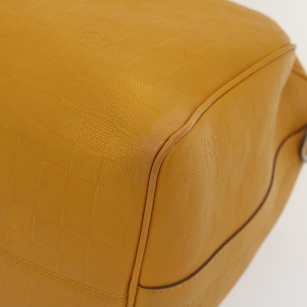 Louis Vuitton Yellow Leather Keepall 45 travel bag