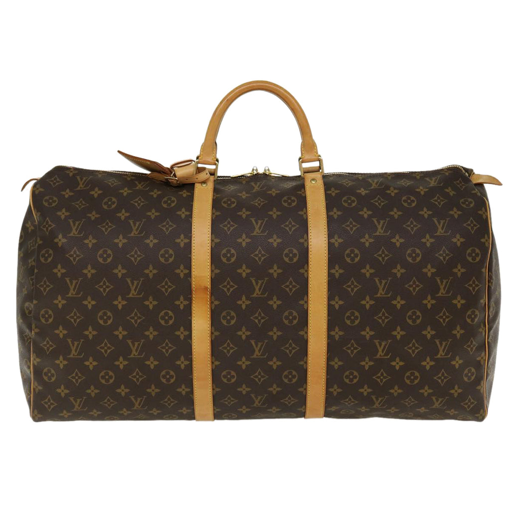 Louis Vuitton Brown Canvas Keepall 60 travel bag