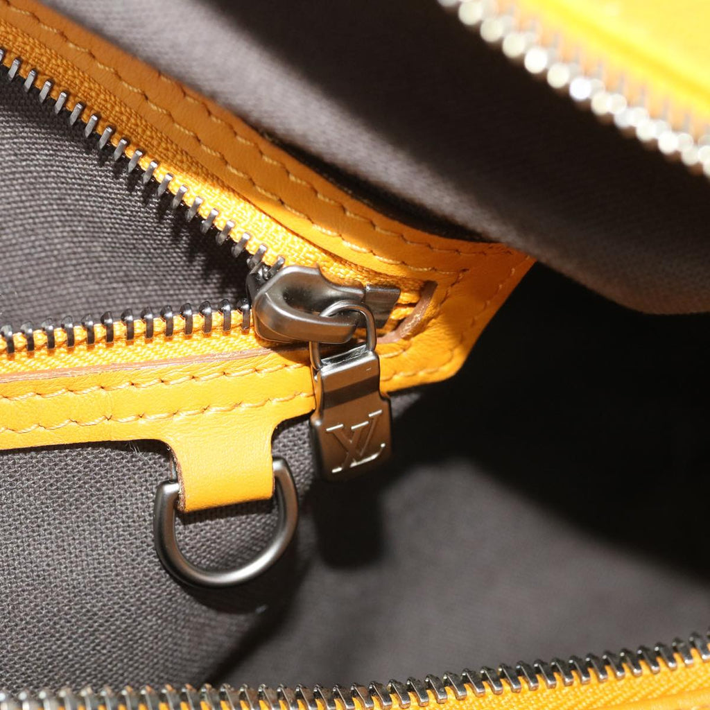 Louis Vuitton Yellow Leather Keepall 45 travel bag