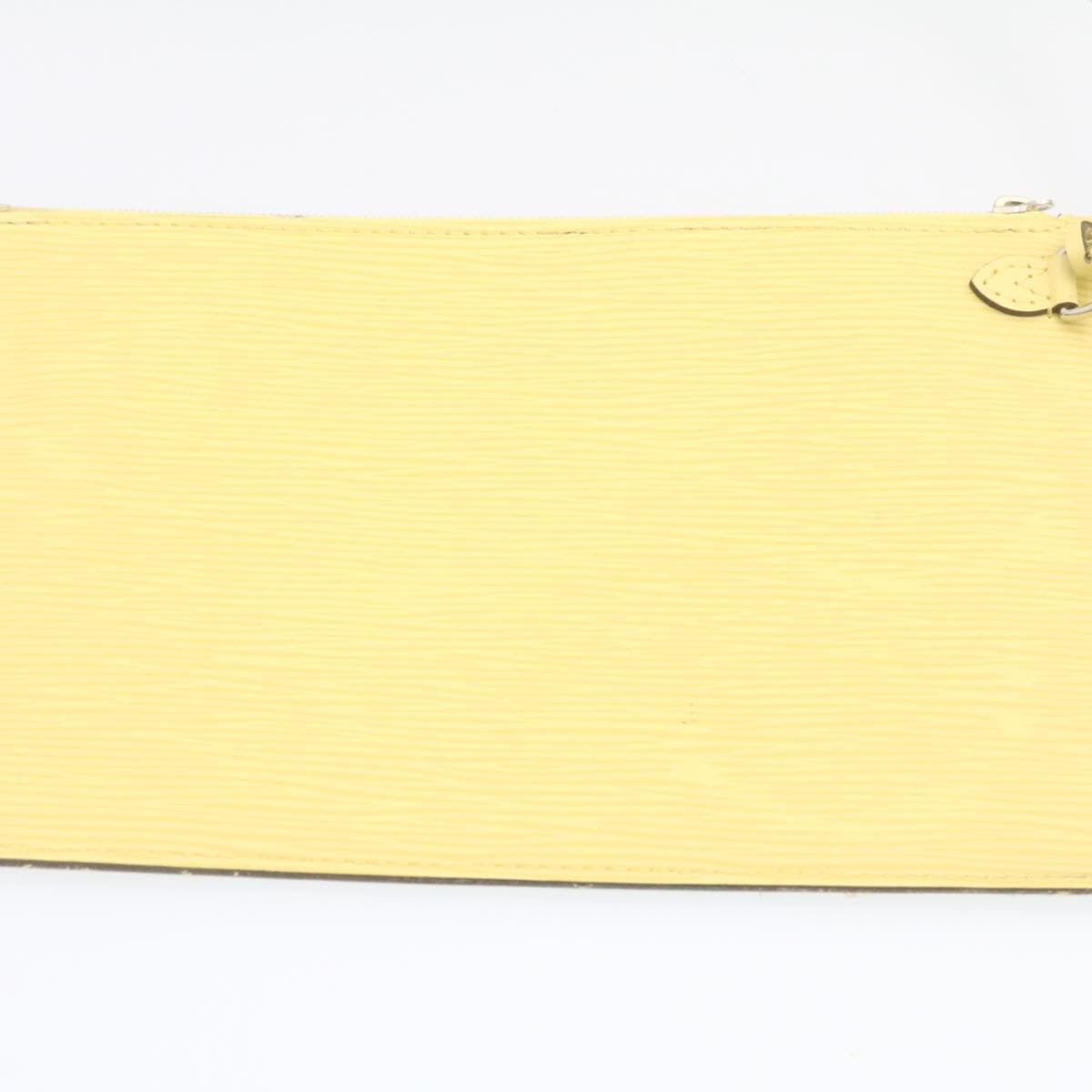 Louis Vuitton Yellow Leather Neverfull MM tote bag